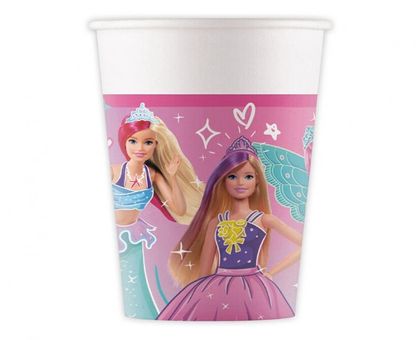 Papierové poháre Barbie 200ml 8ks